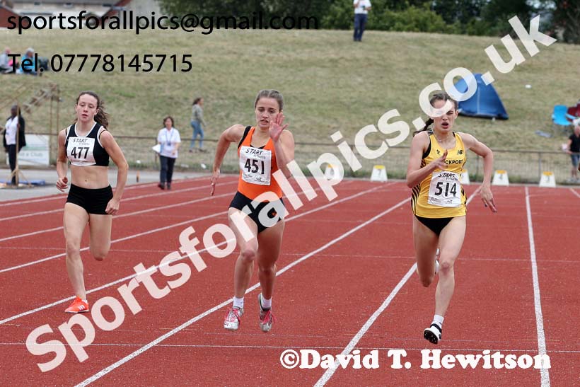 Womens under-17s 300 metres, 2018 Northern Under-17s/U-15s/U-13s Champs., Wavertree Athletics Centre, Liverpool. Photo: David T. Hewitson/Sports for All Pics